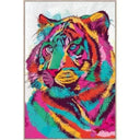 Framed Canvas Art - Lion's Gaze at online8 furniture store Auckland