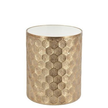 Geometric Side Table Gold at online8 furniture store Auckland