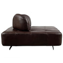 Georgio XL Leather Chair Cuba Brown | Extra Large Ottoman at online8 furniture store Auckland