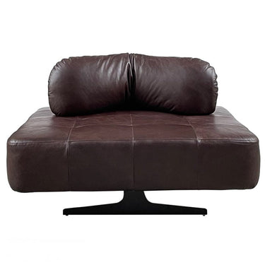 Georgio XL Leather Chair Cuba Brown | Extra Large Ottoman at online8 furniture store Auckland