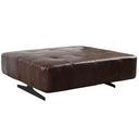 Georgio XL Leather Chair Cuba Brown | Extra Large Ottoman at online8 furniture store Auckland