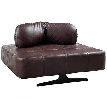 Georgio XL Leather Chair Cuba Brown | Extra Large Ottoman at online8 furniture store Auckland