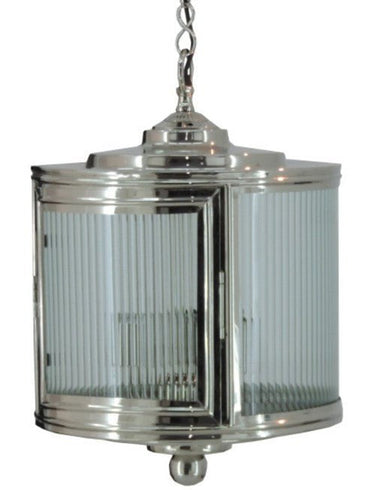 Glass Pendant - Nickle Plated at online8 furniture store Auckland