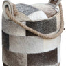 Goat Hide Door Stop - Round at online8 furniture store Auckland