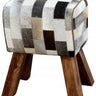 Goat skin stool at online8 furniture store Auckland