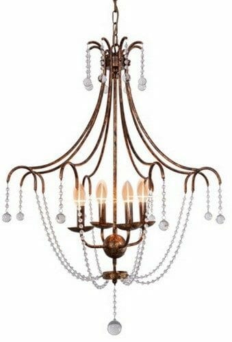 Gold Foil Chandelier at online8 furniture store Auckland