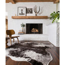 Grand Canyon Faux Hide Rug - Ivory/Charcoal at online8 furniture store Auckland