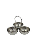 Hammered Design Triple Condiment Set Silver at online8 furniture store Auckland