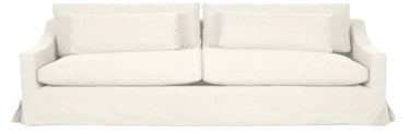 Hampton 3.5 Seater Slip Cover Sofa - Cloud at online8 furniture store Auckland