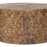 Hand Carved Round Coffee Table at online8 furniture store Auckland