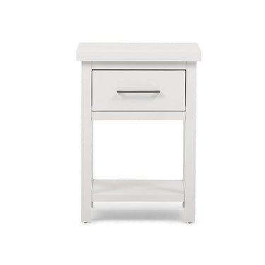 Helen Bedside Table White at online8 furniture store Auckland