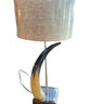 Horn Table Lamp with Nickel Base at online8 furniture store Auckland