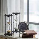 Hourglass with Gold Sand on Stand at online8 furniture store Auckland