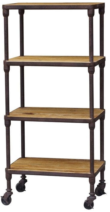 Industrial 4 Tier Shelving Unit at online8 furniture store Auckland