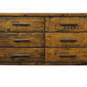 Industrial 6 Drawer Lowboy at online8 furniture store Auckland