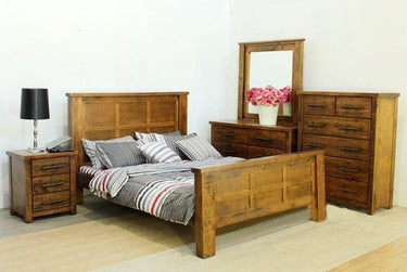 Industrial Bedroom Suite 6Pcs - King at online8 furniture store Auckland