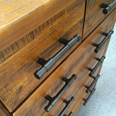 Industrial Bedroom Suite 6Pcs - Queen at online8 furniture store Auckland