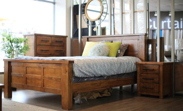 Industrial Bedroom Suite 6Pcs - Super King at online8 furniture store Auckland