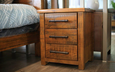 Industrial Bedside Table | Quality Bedroom Furniture | Online8 at online8 furniture store Auckland