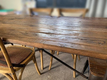 Industrial Dining Table 1800 at online8 furniture store Auckland