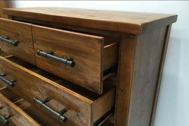 Industrial Tallboy 6 Drawer at online8 furniture store Auckland