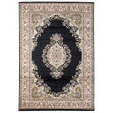 Iranshar Black Rug at online8 furniture store Auckland