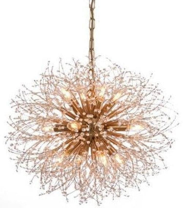 Iron In Hairline Brass Plated Chandelier at online8 furniture store Auckland