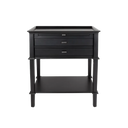 Island Life Bedside Table - Black at online8 furniture store Auckland