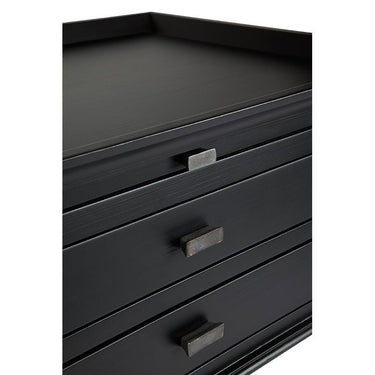 Island Life Bedside Table - Black at online8 furniture store Auckland
