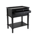Island Life Bedside Table - Black at online8 furniture store Auckland