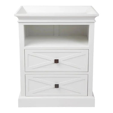 Island Life Bedside Table - White at online8 furniture store Auckland