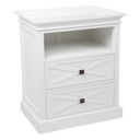Island Life Bedside Table - White at online8 furniture store Auckland