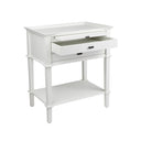 Island Life Bedside Table - White at online8 furniture store Auckland