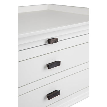 Island Life Bedside Table - White at online8 furniture store Auckland
