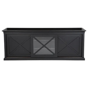 Island Life Media Unit Black at online8 furniture store Auckland