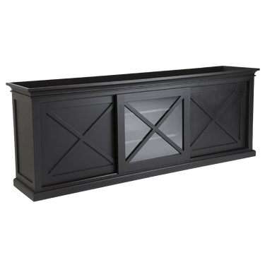 Island Life Media Unit Black at online8 furniture store Auckland