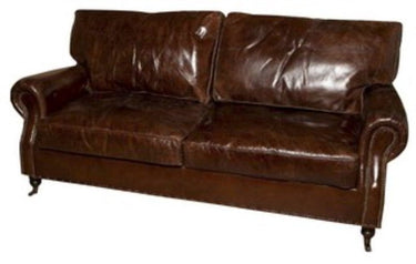 Kensington 3 Seater Sofa - Vintage Cigar at online8 furniture store Auckland