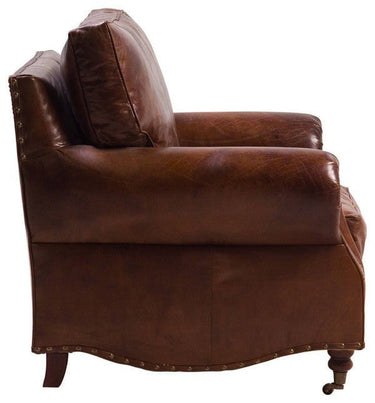 Kensington Armchair - Vintage Cigar at online8 furniture store Auckland