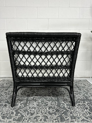 Kenyon Rattan & Canvas Armchair at online8 furniture store Auckland