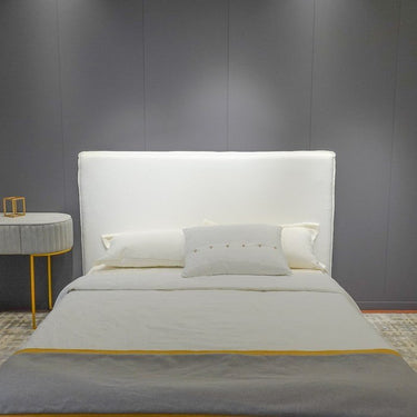 King Headboard - Natural Linen at online8 furniture store Auckland