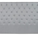 King | Super King Headboard - Grey Tufted Linen at online8 furniture store Auckland