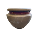 La Terre Small Round Planter Fossil at online8 furniture store Auckland