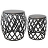 Lamai Metal Side Table Set/2 at online8 furniture store Auckland