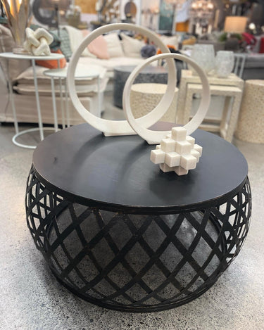 Lamai Round Metal Coffee Table at online8 furniture store Auckland