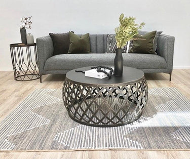 Lamai Round Metal Coffee Table at online8 furniture store Auckland