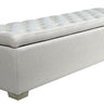 Lambton Linen Blanket Box - Salt & Pepper at online8 furniture store Auckland