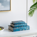 Leather Book Boxes S/3 at online8 furniture store Auckland