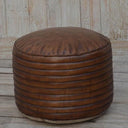 Leather Ottoman | Pouf at online8 furniture store Auckland