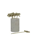 Leopard Design Cocktail Picks In Holder Set/6 at online8 furniture store Auckland