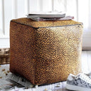 Leopard Hairon Ottoman | Pouf at online8 furniture store Auckland